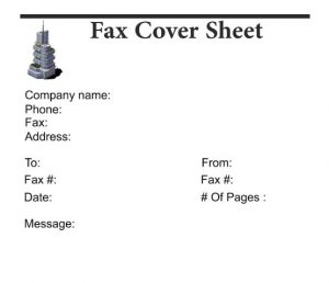 Free Downtown Fax Cover Sheet 