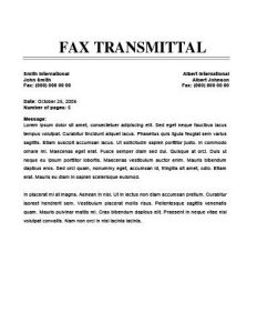cover efficient fax cover sheet