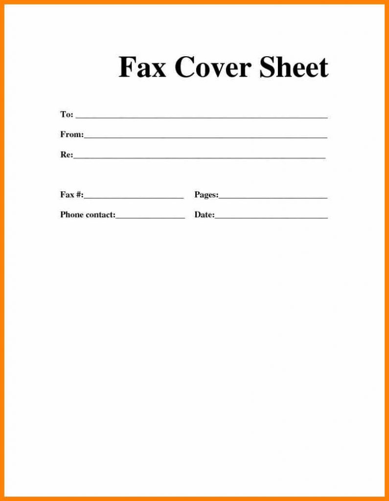  Microsoft Word Fax Cover Sheet