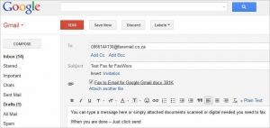 how to send a fax from gmail