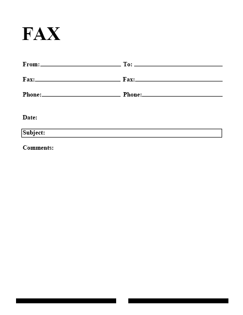free fax cover sheet