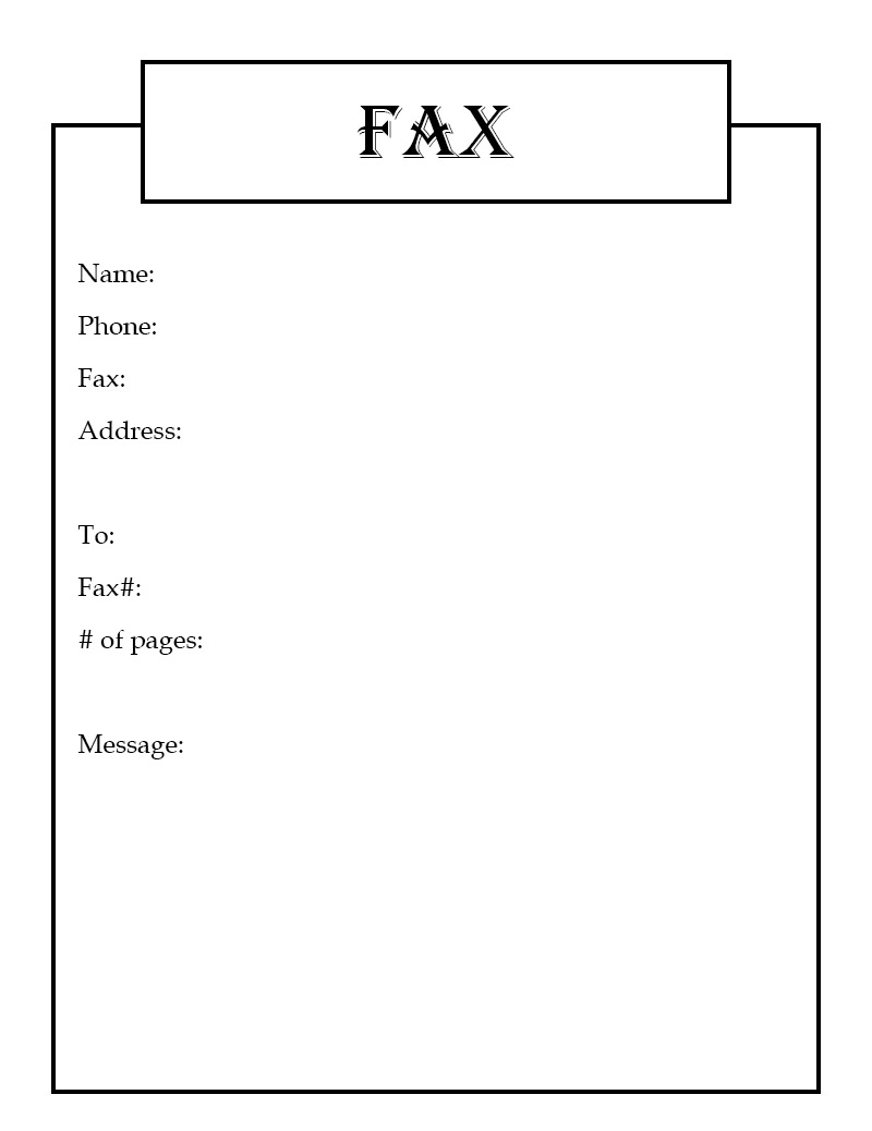 Free Holiday Fax Cover Sheet